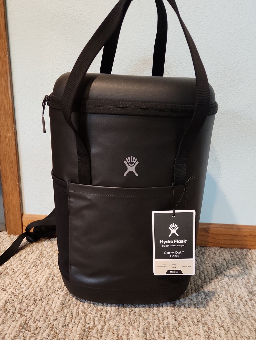Hydro Flask Black Green Bay Packers Carry-Out Pack Backpack Cooler